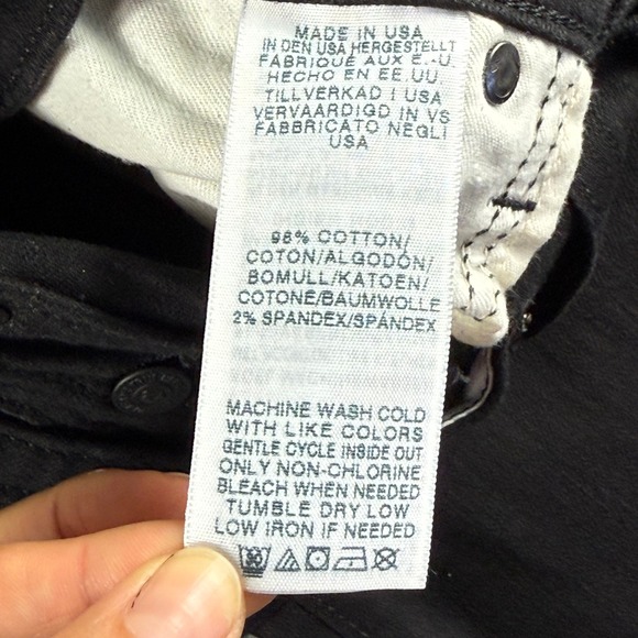 True Religion Ricky Relaxed Straight Jeans Mens Size 34 Black Made USA - Picture 5 of 10